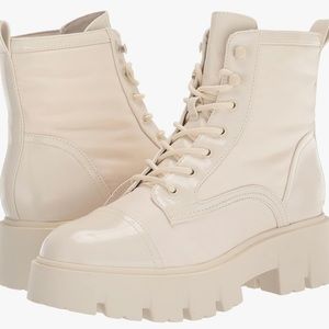 White Combat Boots never worn